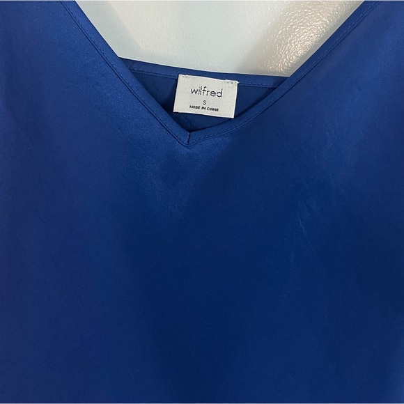 Royal Blue Wilfred Slip Only Dress, size Small, satin - Picture 5 of 12